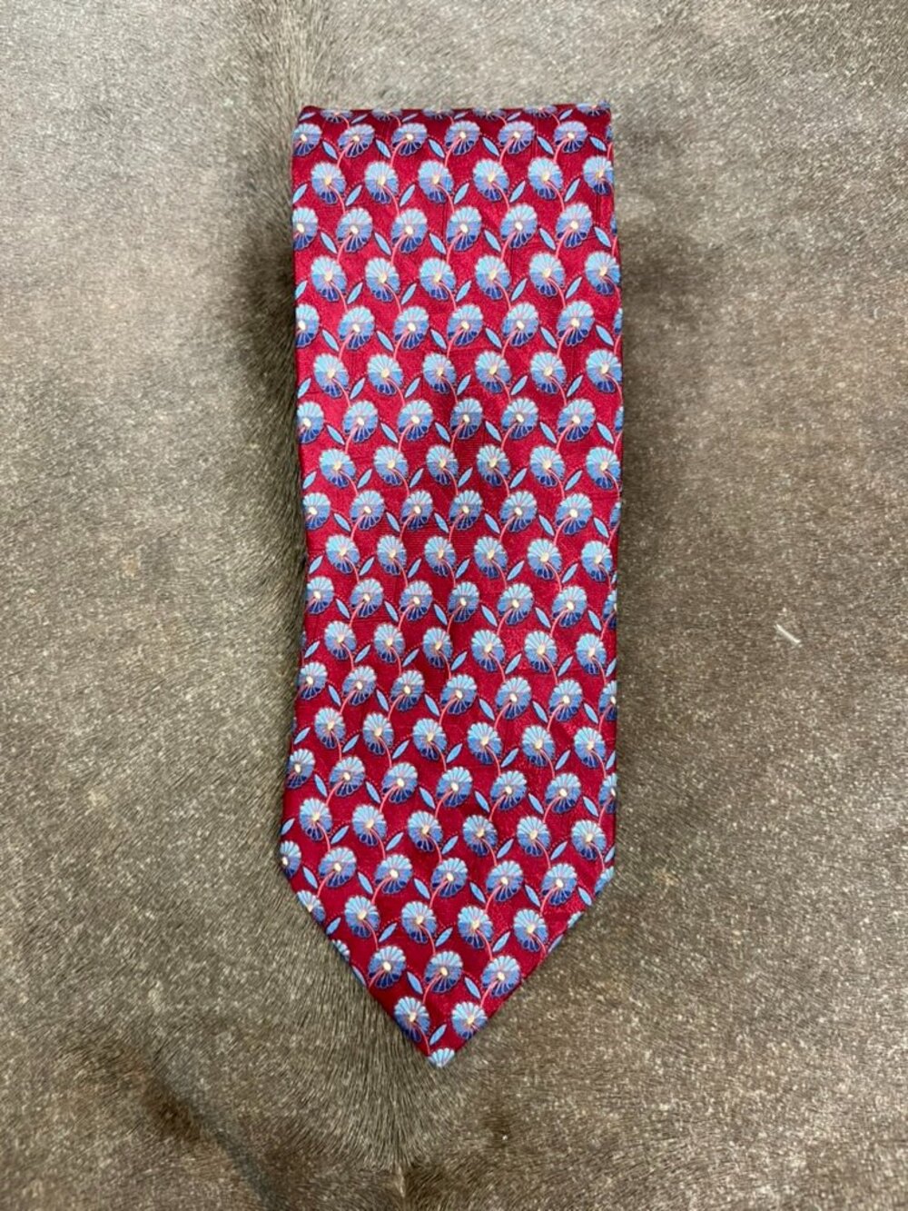 Ermenegildo Zegna Daisies Silk Tie Floral Made in Italy